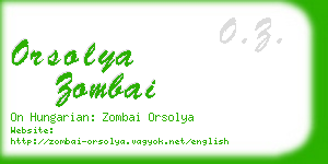 orsolya zombai business card